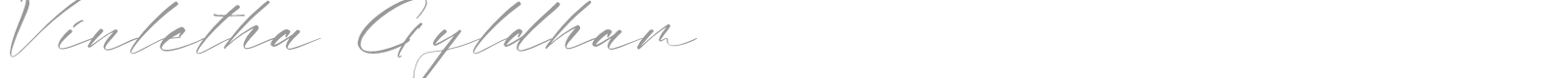 Vinletha Gyldham font preview